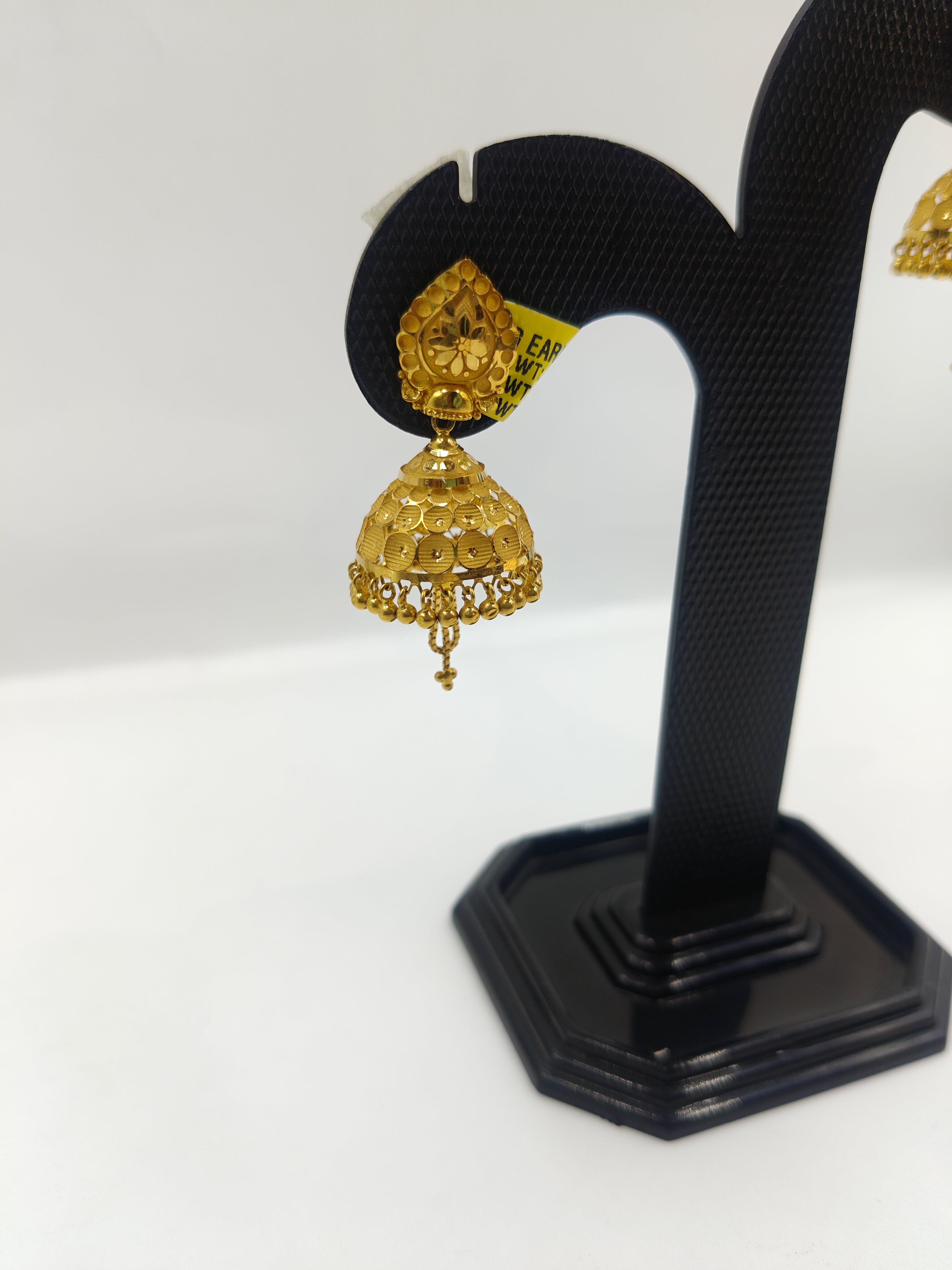 22K Gold Traditional Jhumka Earrings | Elegant Festive & Bridal Jewelry