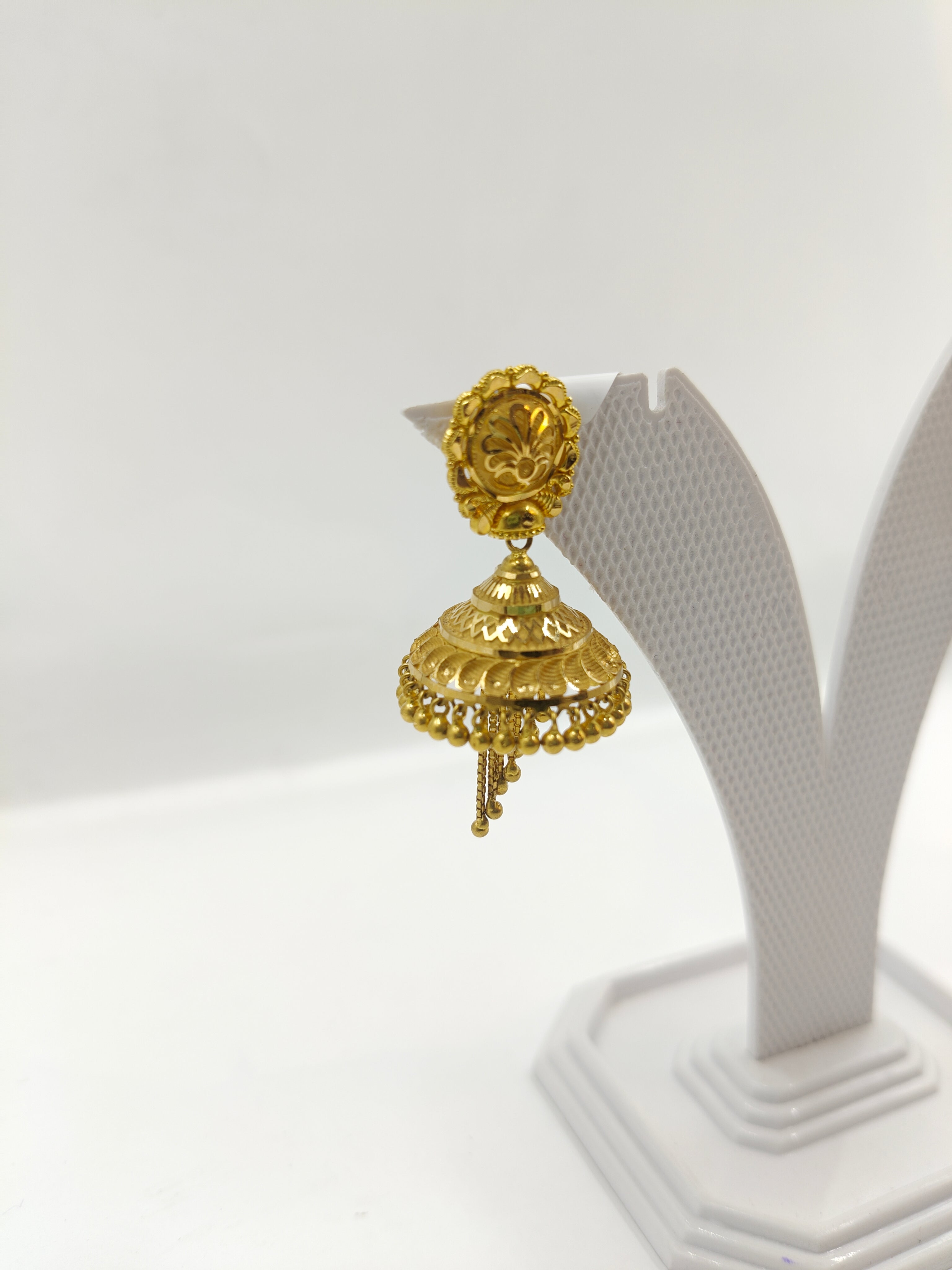 22K Gold Traditional Jhumka Earrings | Royal Festive & Bridal Artistry