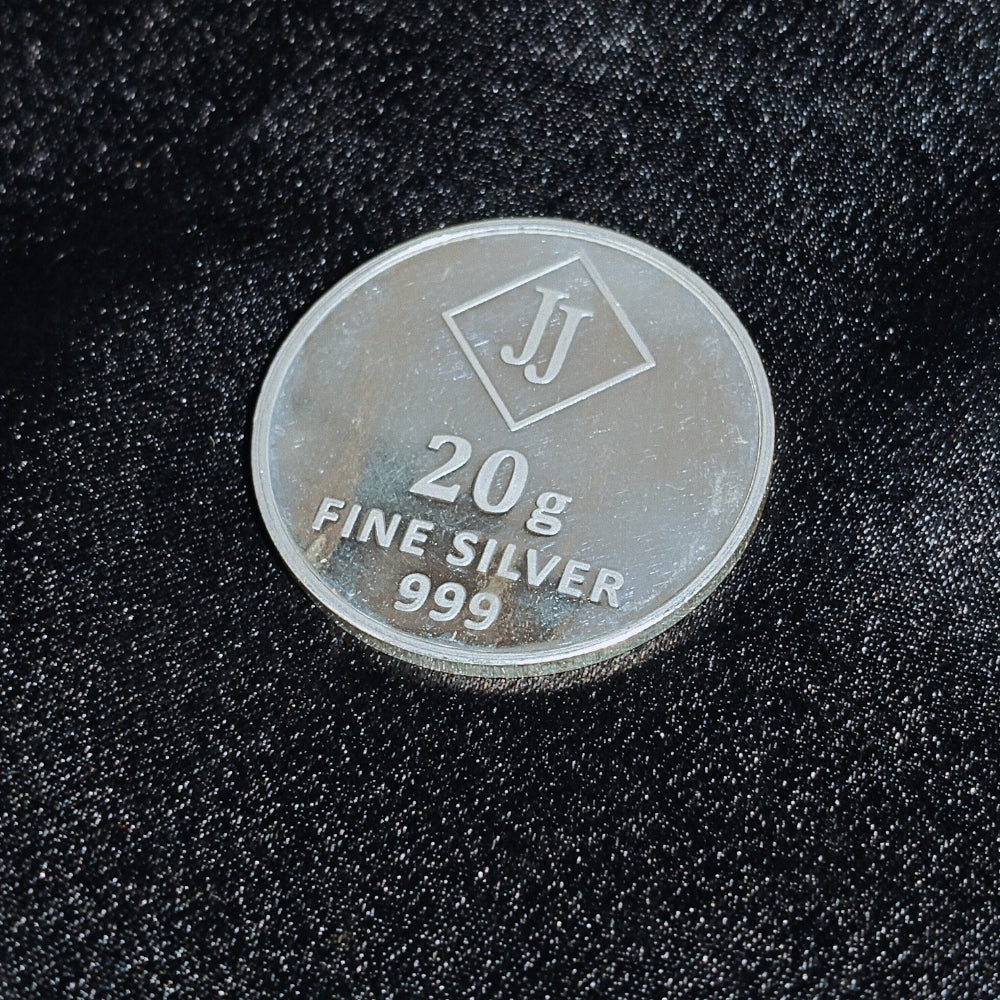 20g Fine Silver Coin (999 Purity) | Authentic Jakhura Jewellers Brand