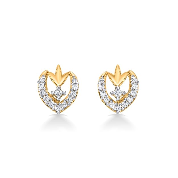 22 Karat (916) Yellow Gold Enduring Grace Stud Earring For Woman