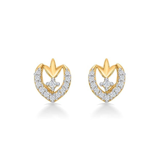 22 Karat (916) Yellow Gold Enduring Grace Stud Earring For Woman