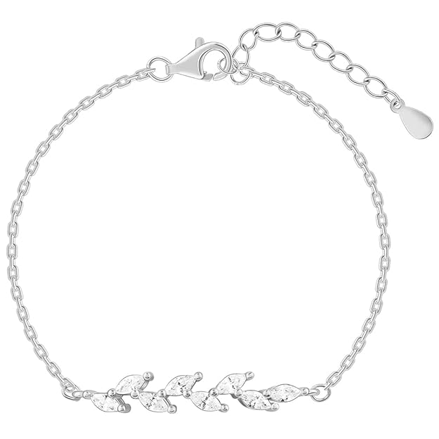 Leaf Whisper Silver Bracelet – Jakhura Jewellers