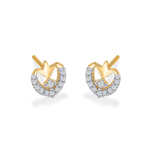 22 Karat (916) Yellow Gold Enduring Grace Stud Earring For Woman