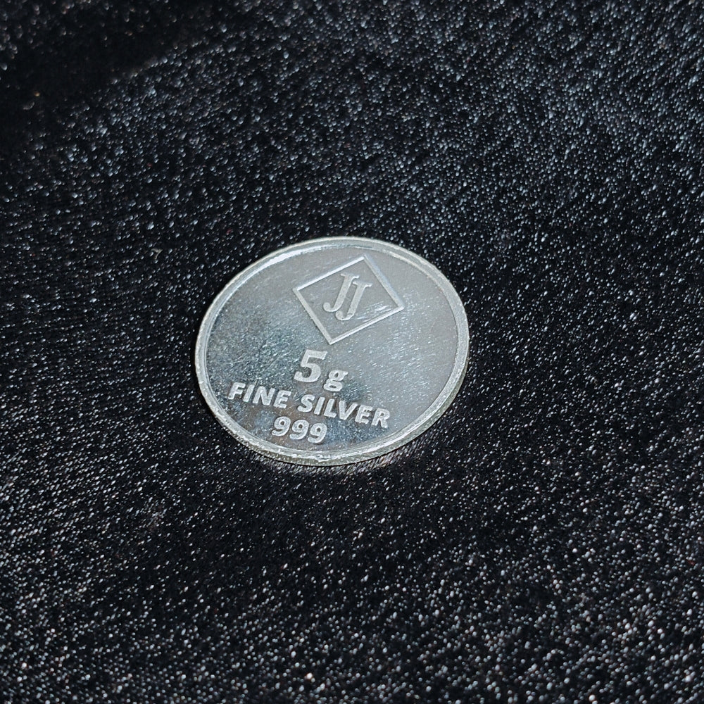 5g Pure Silver Coin (999 Purity) | Authentic Jakhura Jewellers Product