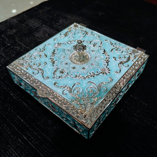 Elegant Silver-Plated Decorative Box