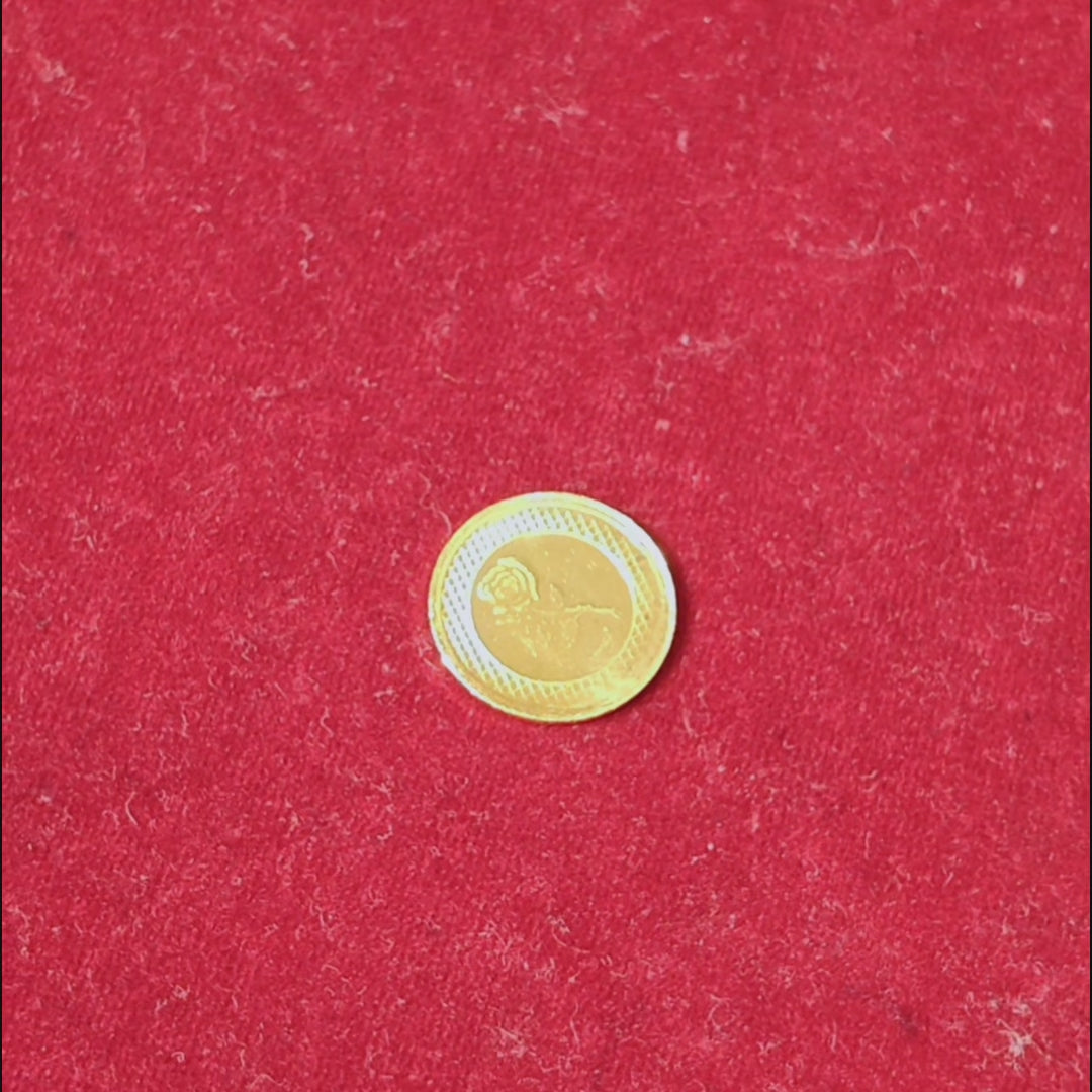 2g 24K Gold Coin (Rose Design) | Pure Gold by Jakhura Jewellers Brand