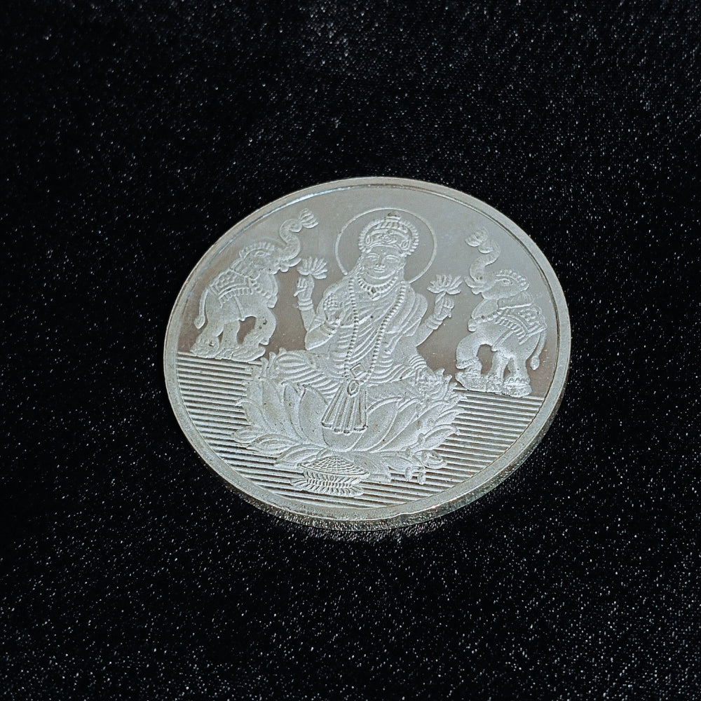 50g Shree & Saraswati Silver Coin (999 Purity)  Jakhura Jewellers
