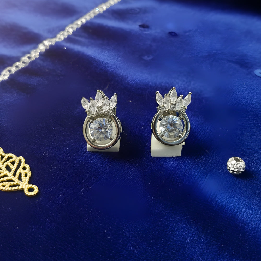 Italian Silver Crown Design Tops | 925 Silver