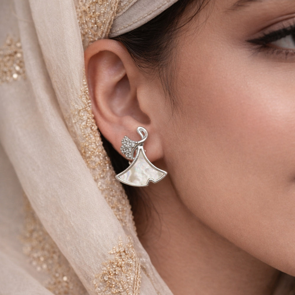 Italian Silver Designer Fan Tops | 925 Silver