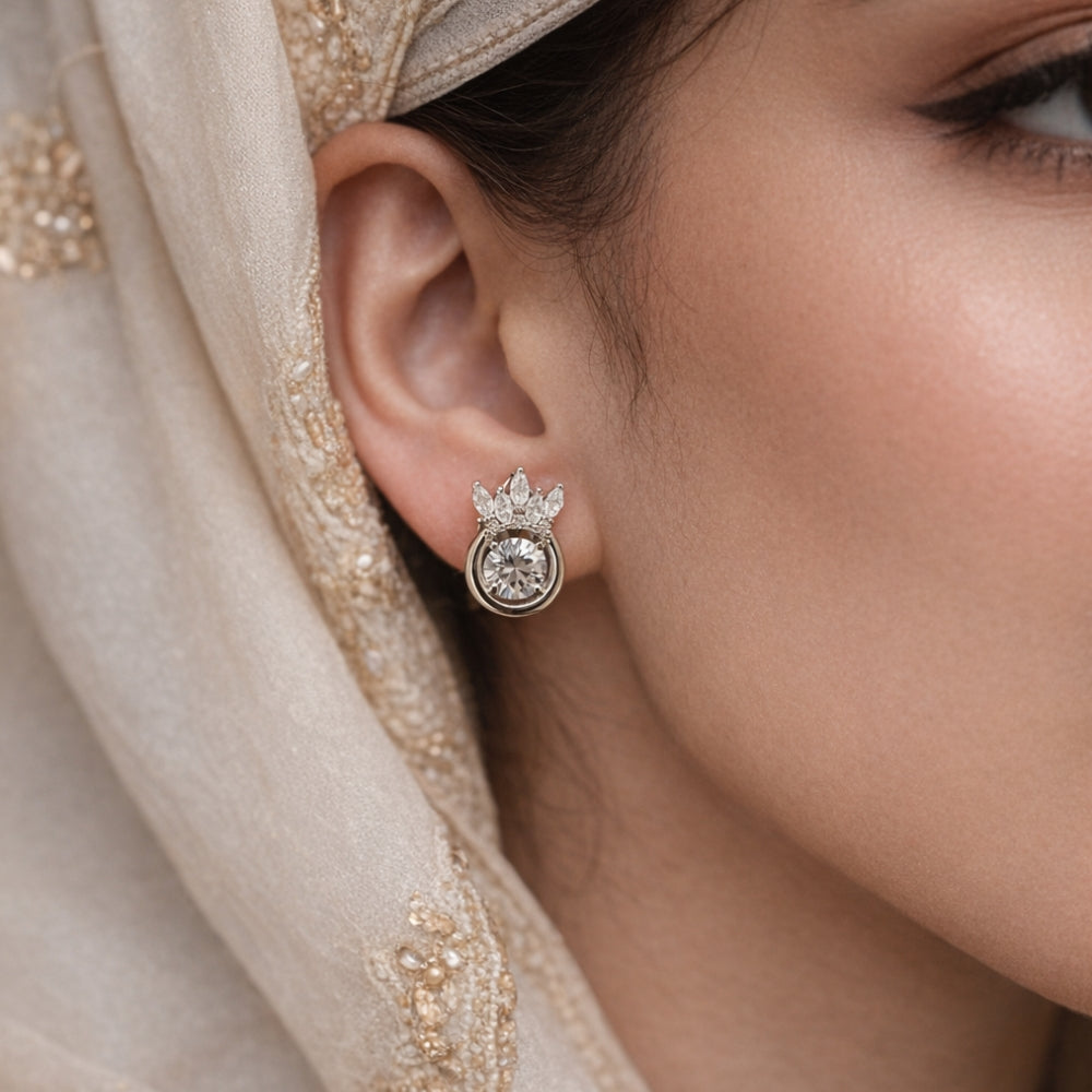 Italian Silver Crown Design Tops | 925 Silver