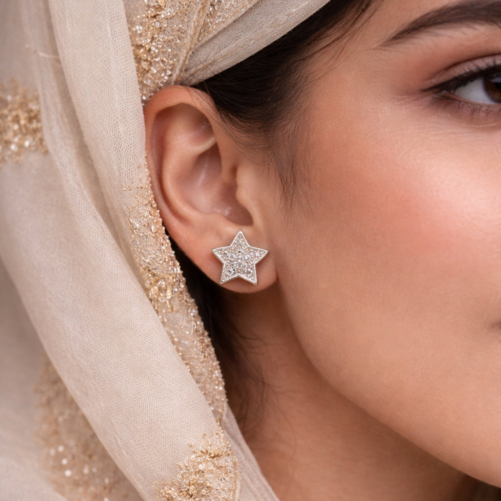 Italian Silver Star Design Tops | 925 Silver