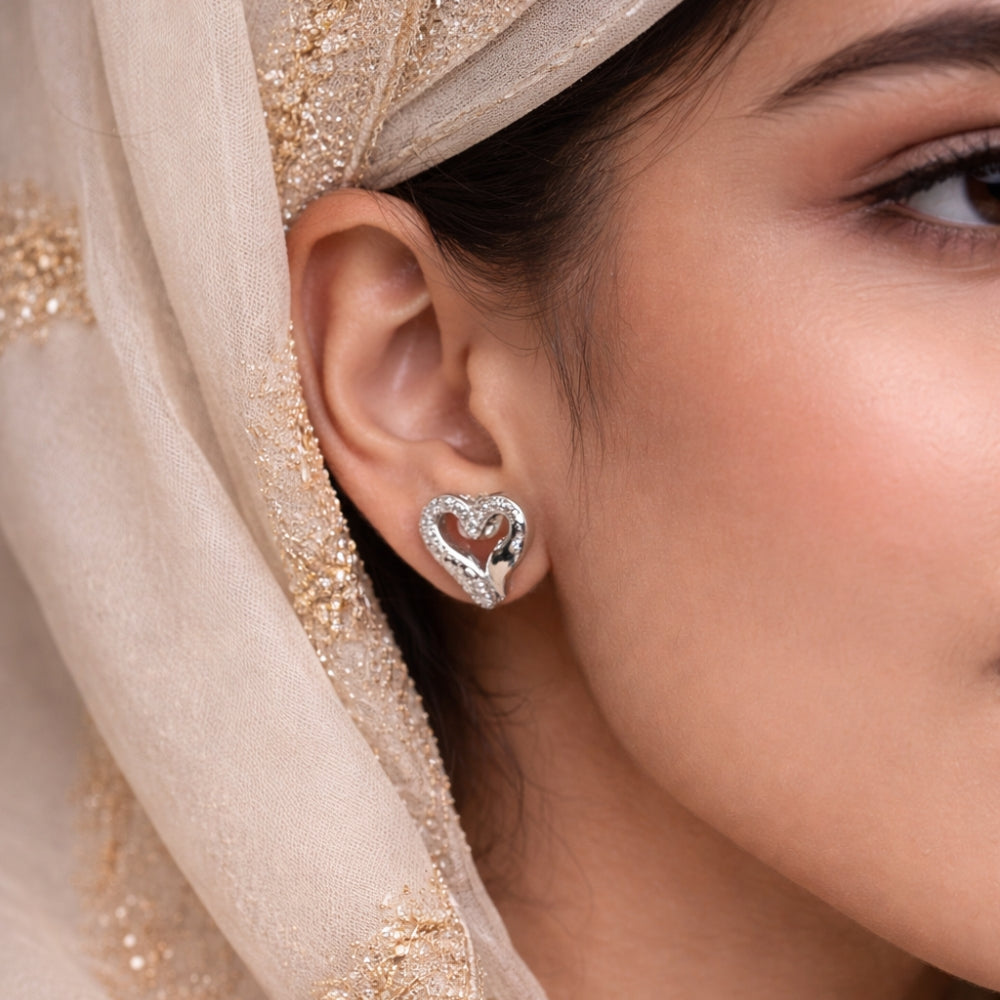 Italian Silver Dual Heart Tops | 925 Silver