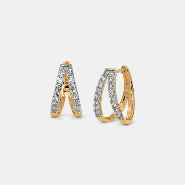 Embrace Diamond Hoop Earrings - Image 4