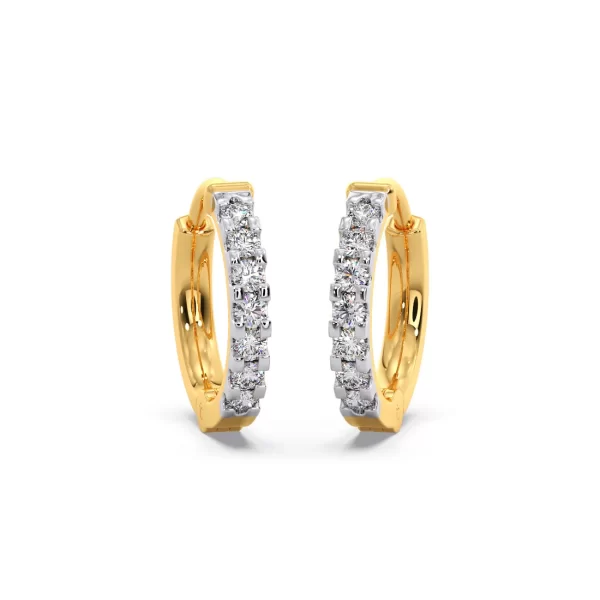 Embrace Diamond Hoop Earrings - Image 2